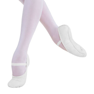 ENERGETIKS - Ballet Shoe Adults / Full Sole / Leather/ White