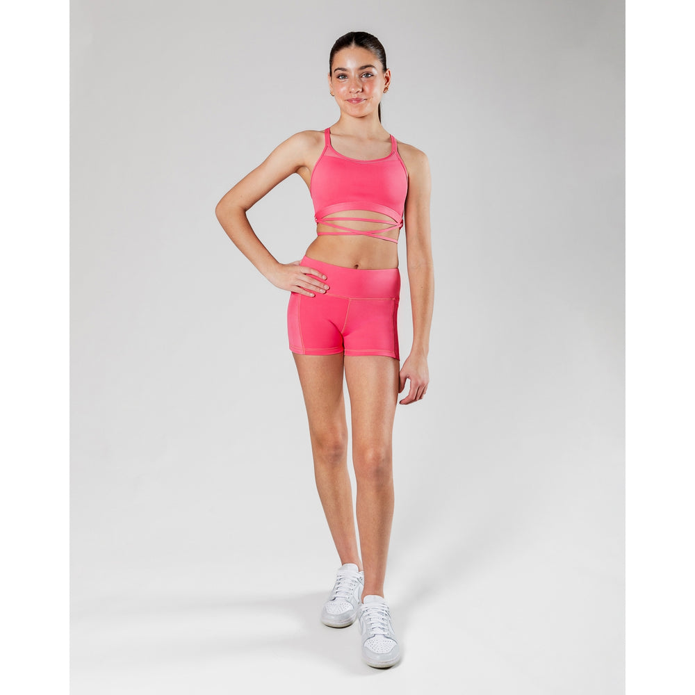 ENERGETIKS - Roxy Mesh Crop Top Childrens / Watermelon Spritz