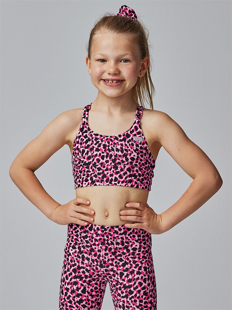 
            
                Load image into Gallery viewer, RUNNING BARE - Lotus Duo Sports Bra Childrens / Jess Raspberry
            
        