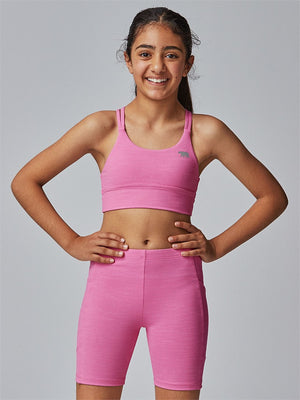 
            
                Load image into Gallery viewer, RUNNING BARE - Lotus Duo Sports Bra Childrens / Bonbon
            
        