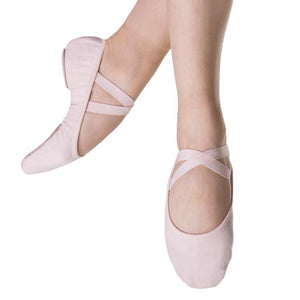 BLOCH- Performa Ballet Shoe Childrens / Split Sole / Canvas / Theatrical Pink