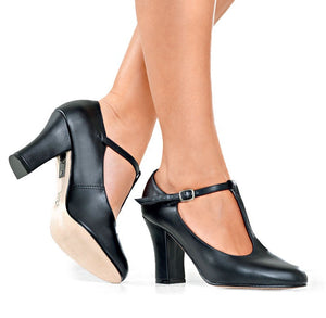 
            
                Load image into Gallery viewer, SO DANCA - Caroline 3&amp;quot; Heel Chorus Shoe Adults / Full Sole / Leatherette
            
        