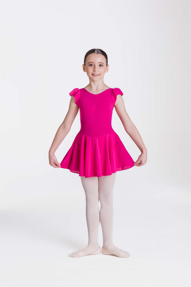 STUDIO 7 DANCEWEAR - Tactel Cap Sleeve Chiffon Dress Childrens