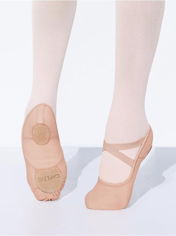CAPEZIO - Hanami Ballet Shoe Childrens / Split Sole / Canvas / Nude